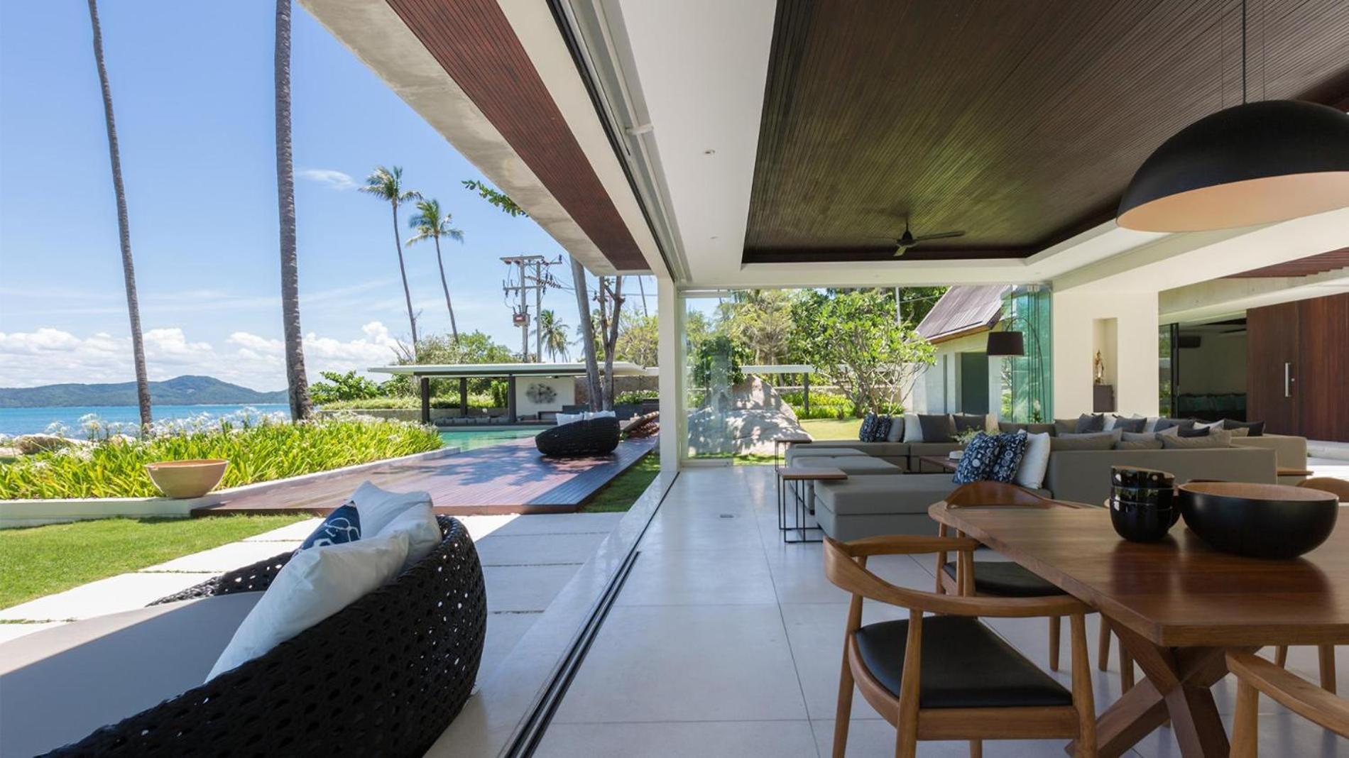 Fashionable Villa Malabar Beachfront 5 Bedrooms Plus 2 Kid'S Bedrooms Laem Sor Exteriör bild
