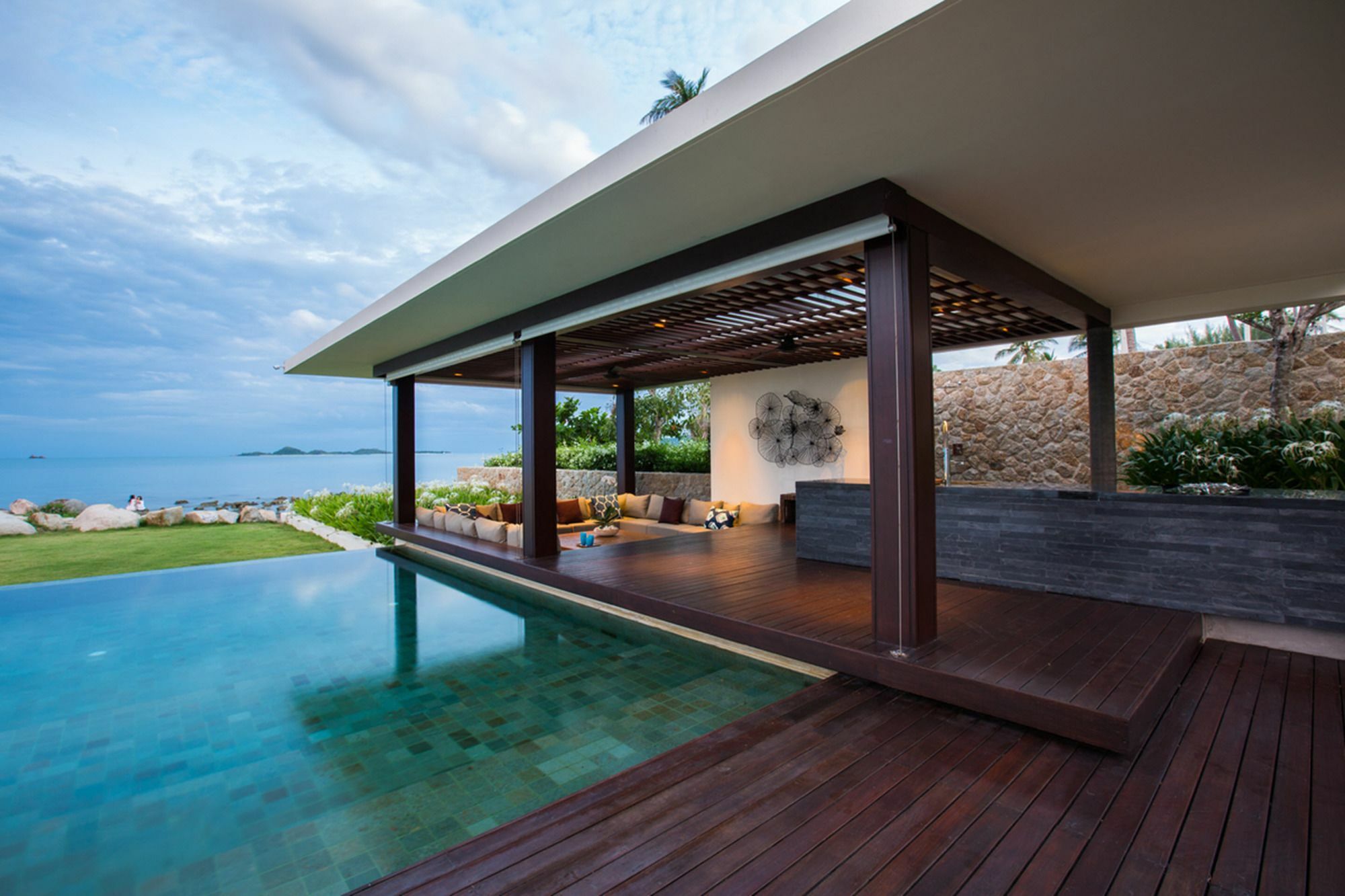 Fashionable Villa Malabar Beachfront 5 Bedrooms Plus 2 Kid'S Bedrooms Laem Sor Exteriör bild