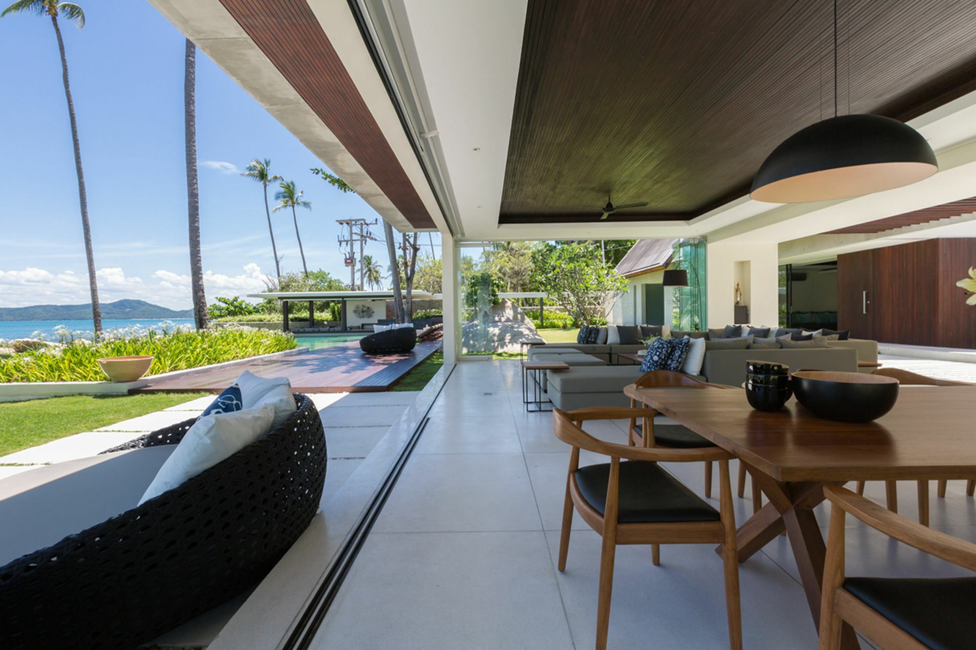 Fashionable Villa Malabar Beachfront 5 Bedrooms Plus 2 Kid'S Bedrooms Laem Sor Exteriör bild